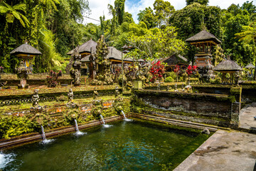 Fototapeta na wymiar Pura Gunung Kawi Sebatu Gianyar temple in Ubud, Bali, Indonesia