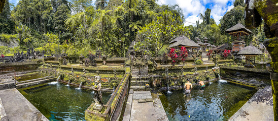 Fototapeta na wymiar Pura Gunung Kawi Sebatu Gianyar temple in Ubud, Bali, Indonesia