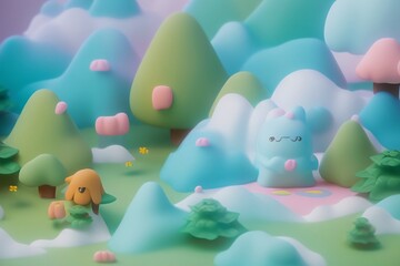 Earth Day Concept. ecological design. Illustration of Planet Earth. The concept of saving the Earth. Happy Earth Day, April 22, generative ai