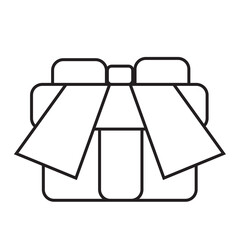 Gift box icon illustration with transparent background