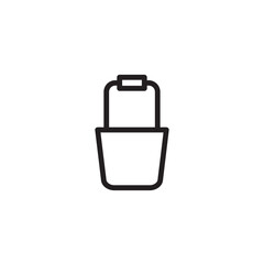 Ladle Bucket Sauna Outline Icon