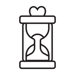 illustration of hourglass with transparent background
