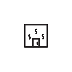 Relax Sauna Spa Outline Icon
