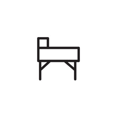 Rub Spa Table Outline Icon