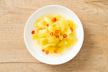 spicy salad pickle cabbage or celery with sesame oil
