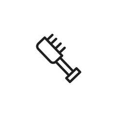 Spa Body Brush Outline Icon