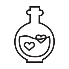 Poison and parfume transparent illustration