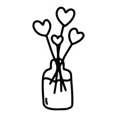 flower vase transparent illustration