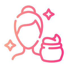face cream gradient icon