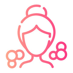 wash face gradient icon