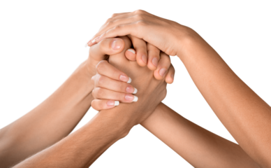 Togetherness connection community holding hands cooperation support teamwork