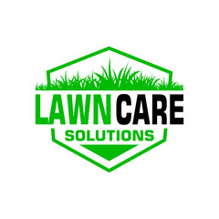 lawn care logo design creative idea vector design inspiration	
