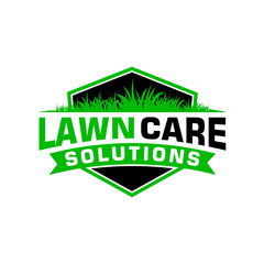 lawn care logo design creative idea vector design inspiration	
