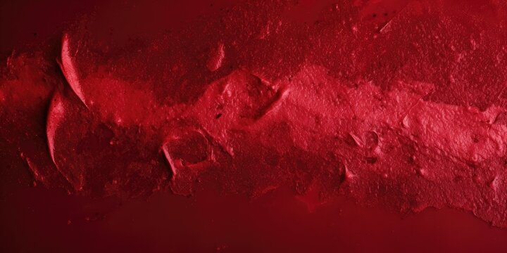 Ruby red texture background. Concrete cracked color wallpaper. Silky fabric.