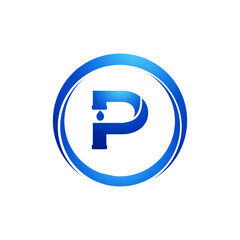 Logo plumbing initial