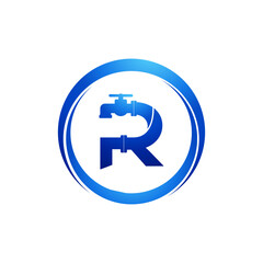 Logo plumbing initial