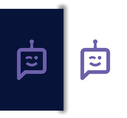 Awesome P letter robotic logo design illustration