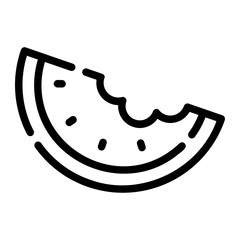 watermelon line icon