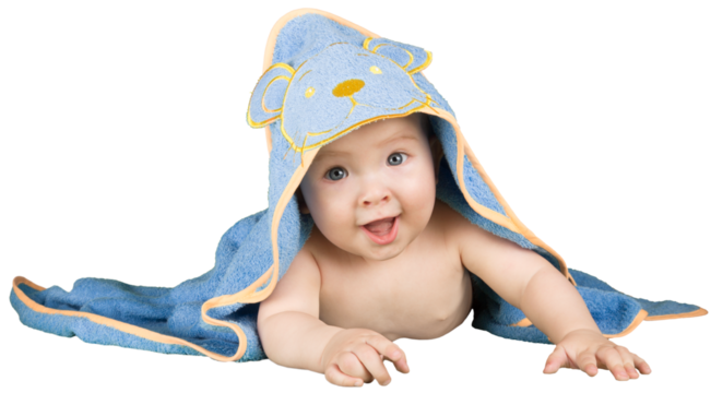 Portrait of  cute  baby boy on background