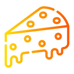 cheese gradient icon