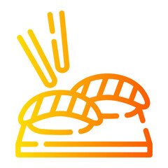 sushi gradient icon