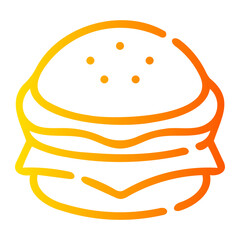 burger gradient icon