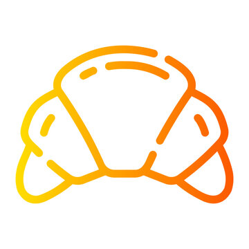 croissant gradient icon