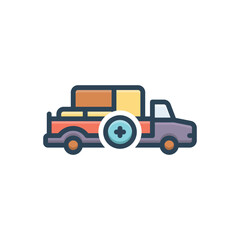 Color illustration icon for extra 