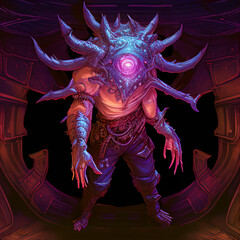 tentacle eye monster generative ai