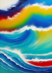 abstract ocean waves