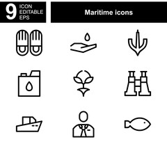 maritime icon or logo isolated sign symbol vector illustration - Collection of high quality black style vector icons 
