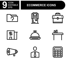 online shopping and ecommerce icon or logo isolated sign symbol vector illustration - Collection of high quality black style vector icons 
