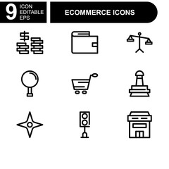 online shopping and ecommerce icon or logo isolated sign symbol vector illustration - Collection of high quality black style vector icons 
