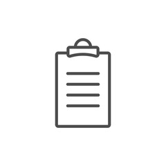worksheet and document simple icon