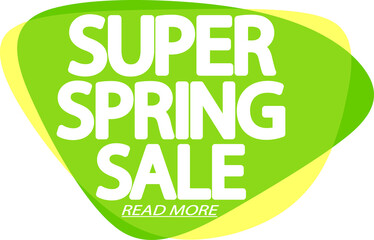 Spring Sale bubble banner, discount tag. PNG illustration