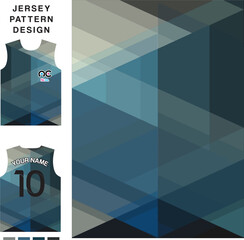 Abstract triangle geometri concept vector jersey pattern template for printing or sublimation sports uniforms football volleyball basketball e-sports cycling and fishing Free Vector.