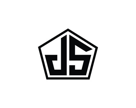 JS Logo design vector template