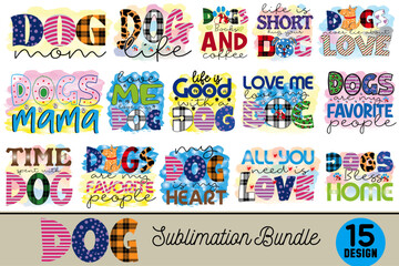 Dog  Sublimation Design Bundle