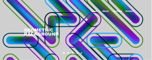 Trendy color overlapping lines abstract background. Vector Illustration For Wallpaper, Banner, Background, Card, Book Illustration, landing page