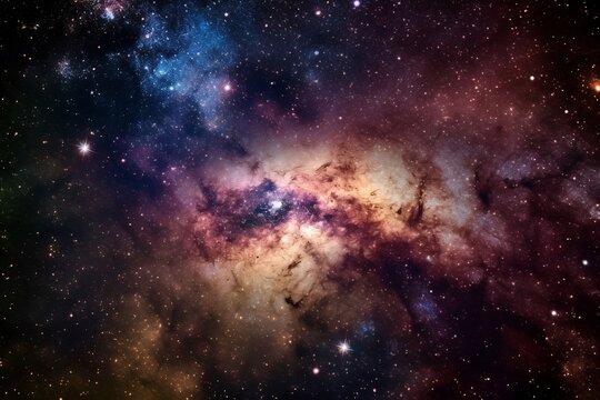 A mesmerizing deep sky photograph captured by a powerful telescope. Created using generative AI. © Bruce