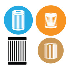car oil filter icon vector