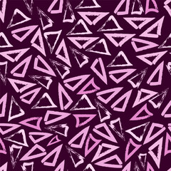 seamless abstract pattern of triangles