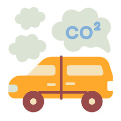 Fototapeta premium car exhaust pollution