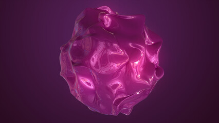 Glowing globe, blooming dark red rose, beautiful 3d animation. shine round frame with light circles light effect.