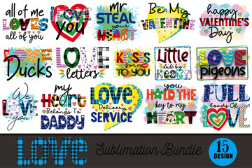 Love Sublimation Design Bundle 