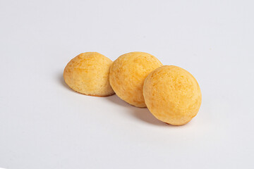 Shortbread cookies kurabye on a white background