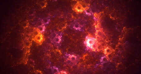 3D rendering abstract fractal light background