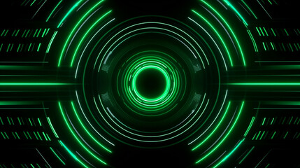 Cyber green neon light abstract background
