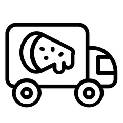 truck delivery food icon