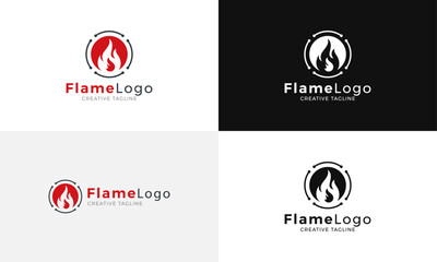 Flame Logo Template